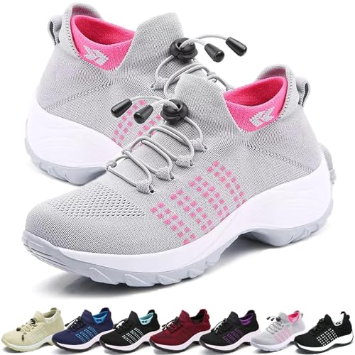 Bergxperten Schuhe,Orthofit Schuhe,Orthofit Komfortschuhe für Frauen,Orthofit Schuhe Damen-Ergonomische Schrnerzlindernde (Rosa,37) von Donubiiu