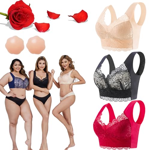 Comfit Bh Original-Comfit™ Original - Komfortabler & StüTzender Push-Up-Bh, Comfit Bra,Comfit-Original - Comfortable And Supportive Push Up Bra, For Large Breasts Comfortable Shaping Bra (B,XXL) von Donubiiu