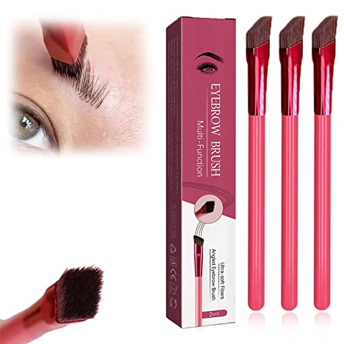 Donubiiu Anjoize 4d-Laminiertes Augenbrauen-Home-Grooming-Kit, 4d Laminierte Augenbrauen, Augenbrauenstift, Brow Stamp Brush, Augenbrauenbürste Mit Farbe, Eyebrow Brush (3PCS) von Donubiiu