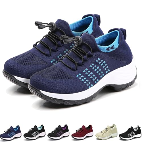 Donubiiu Bergxperten Schuhe, Artvive OrthopäDische Schuhe,Artvive Schuhe,Artvive OrthopäDische Schuhe Damen (39,Blau) von Donubiiu