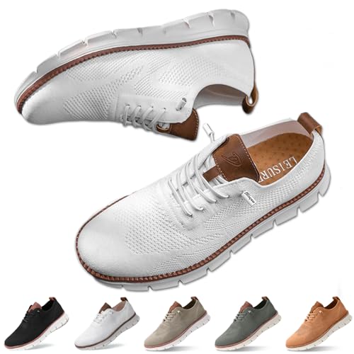 Donubiiu Breeze Urban Schuhe Herren, Breeze Schuhe Herren, Wearbreeze Schuhe Herren, Urban Schuhe Herren, Ultimativer Komfort und Stil, Urban-Ultrabequem (Weiß,40 EU) von Donubiiu