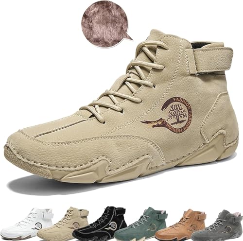 Donubiiu Feelfree Barfußschuhe, Feelfree Barfußschuhe Winter, FeelFree - ergonomische,Wildlederstiefel Barfußschuhe für Herbst und Winter von Donubiiu