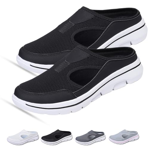 Donubiiu Footstep Pro - ergonorrnische Komfort-Schuhe, Artvive Orthopädische Schuhe, Orthopädische Komfortschuhe Für Frauen, Bequeme Schuhe Zur Für Damen Herren (Schwarz,40 EU) von Donubiiu