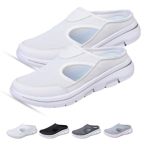 Donubiiu Footstep Pro - ergonorrnische Komfort-Schuhe, Artvive Orthopädische Schuhe, Orthopädische Komfortschuhe Für Frauen, Bequeme Schuhe Zur Für Damen Herren (Weiß,41 EU) von Donubiiu