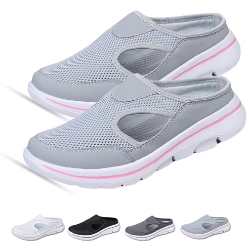 Donubiiu Footstep Pro - ergonorrnische Komfort-Schuhe, Artvive Orthopädische Schuhe, Orthopädische Komfortschuhe Für Frauen, Bequeme Schuhe Zur Für Damen Herren (grau-B,39 EU) von Donubiiu