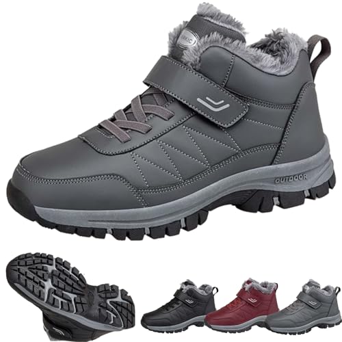 Donubiiu FrostFit - schmerzlindernde- Ergonomische Winterstiefel Unisex Orthocare Boot,Orthomotion Schuhe,Naturstep Schuhe,Bergxperten-Thermo-Profis (Grau,39) von Donubiiu