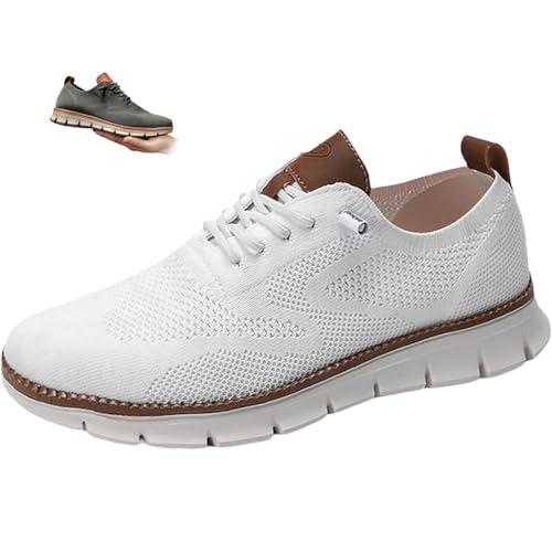 Donubiiu Herrenschuhe Wearbreeze,Urban – Ultra Bequeme Schuhe,Wearbreeze Herren-Schuhe,Breeze Schuhe,Leis,Herren-Schlupfschuhe mit Fußgewölbeunterstützung (39,Weiß) von Donubiiu