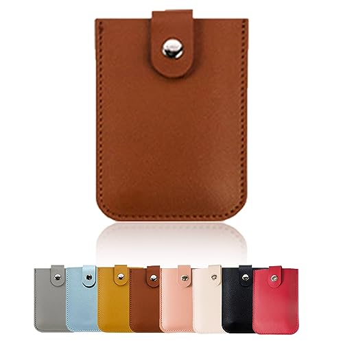 Donubiiu Kreditkartenetui mit Mehreren Fächern, Pull Out Card Holder, Stackable Pull-Out Card Holder, Slim Minimalist Multi-Card Holder, Multi-Card Slots Credit Card Holder (Brown) von Donubiiu