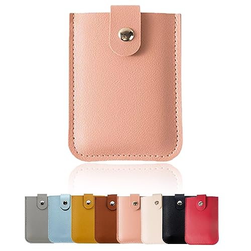 Donubiiu Kreditkartenetui mit Mehreren Fächern, Pull Out Card Holder, Stackable Pull-Out Card Holder, Slim Minimalist Multi-Card Holder, Multi-Card Slots Credit Card Holder (Pink) von Donubiiu