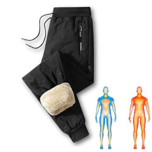Donubiiu Magulo Unisex Thermohose, Magulo Thermohose, Bleib warm und trocken, egal bei welchem Wetter (Jogginghose-Schwarz,L) von Donubiiu