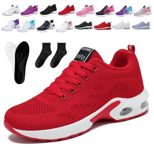 Donubiiu Ofreischuhe Friedensfuß OrthopäDische Schuhe Mesh Damen Sneakers,Atmungsaktive-Laufschuhe-Mit-Netzoberflache,Orthocare-Ergonomische Schmerzlinderungs Schuhe,Outdoor Fitness Turnschuhe (B,43) von Donubiiu