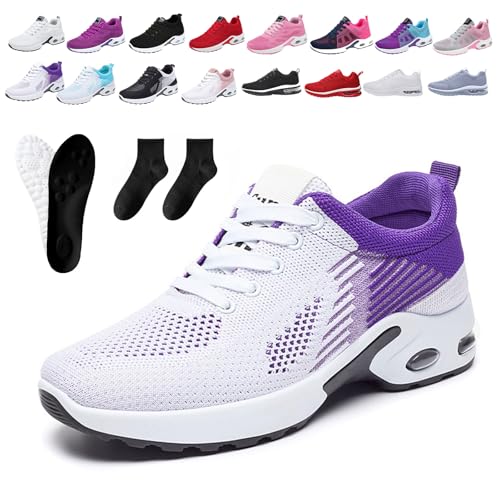 Donubiiu Ofreischuhe Friedensfuß OrthopäDische Schuhe Mesh Damen Sneakers,Atmungsaktive-Laufschuhe-Mit-Netzoberflache,Orthocare-Ergonomische Schmerzlinderungs Schuhe,Outdoor Fitness Turnschuhe (G,43) von Donubiiu