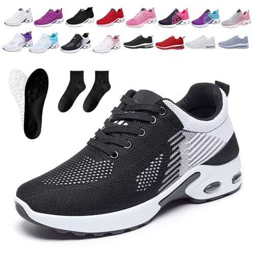 Donubiiu Ofreischuhe Friedensfuß OrthopäDische Schuhe Mesh Damen Sneakers,Atmungsaktive-Laufschuhe-Mit-Netzoberflache,Orthocare-Ergonomische Schmerzlinderungs Schuhe,Outdoor Fitness Turnschuhe (I,40) von Donubiiu