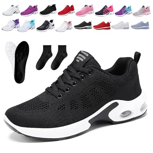 Donubiiu Ofreischuhe Friedensfuß OrthopäDische Schuhe Mesh Damen Sneakers,Atmungsaktive-Laufschuhe-Mit-Netzoberflache,Orthocare-Ergonomische Schmerzlinderungs Schuhe,Outdoor Fitness Turnschuhe (A,43) von Donubiiu