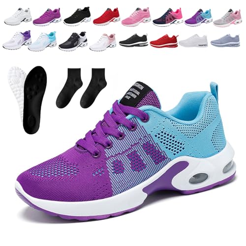 Donubiiu Ofreischuhe Friedensfuß OrthopäDische Schuhe Mesh Damen Sneakers,Atmungsaktive-Laufschuhe-Mit-Netzoberflache,Orthocare-Ergonomische Schmerzlinderungs Schuhe,Outdoor Fitness Turnschuhe (D,42) von Donubiiu