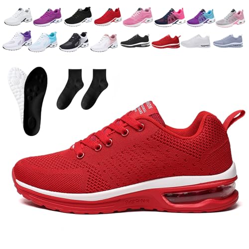 Donubiiu Ofreischuhe Friedensfuß OrthopäDische Schuhe Mesh Damen Sneakers,Atmungsaktive-Laufschuhe-Mit-Netzoberflache,Orthocare-Ergonomische Schmerzlinderungs Schuhe,Outdoor Fitness Turnschuhe (N,46) von Donubiiu