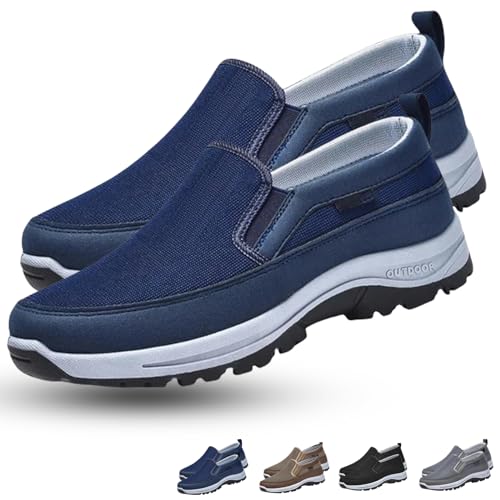 Donubiiu Ortho Pro - Ergononnischer Schrnerzlindernder Komfortschuh, Artvive Orthopädische Schuhe Herren, Orthoback Schuhe (Blau,43 EU) von Donubiiu