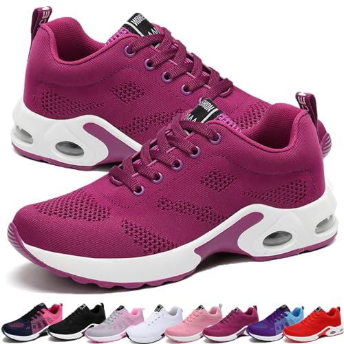 Donubiiu Orthoback Schuhe Damen, OrthopäDische Schuhe Damen, Orthoshoes Cloudwalk Pro-Ergonomischer Schmerzlinderungs-Schuh (40 EU,Purple) von Donubiiu