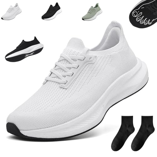 Donubiiu Orthofabrik Orthopädische Sneaker O´FAB Motion+,Breite Orthopädischen Sneakern,15mm Dicker Memory-Foam-Einlegesohle (Weiß,42) von Donubiiu