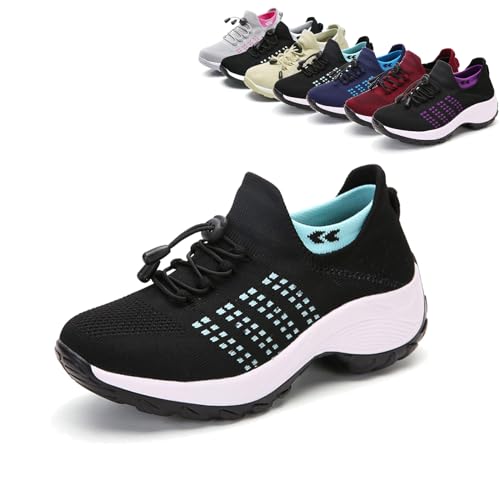 Donubiiu Orthofit Schuhe Damen, Orthofit, Bergxperten OrthopäDische Schuhe, Orthofit Schuhe, Orthofit - Ergonomische Schmerzlindernde Komfort-Schuhe FüR Damen (Grün,41) von Donubiiu