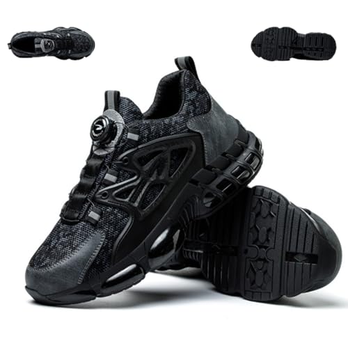 Donubiiu S3 Pro Robuste Stärke trifft urbanes Design,Arbeitsschuhe Sicherheitsschuhe Herren Damen Stahlkappen Anti-Smashing Leicht Sportlich Atmungsaktiv Selbsthemmend 36-48 EU (45) von Donubiiu
