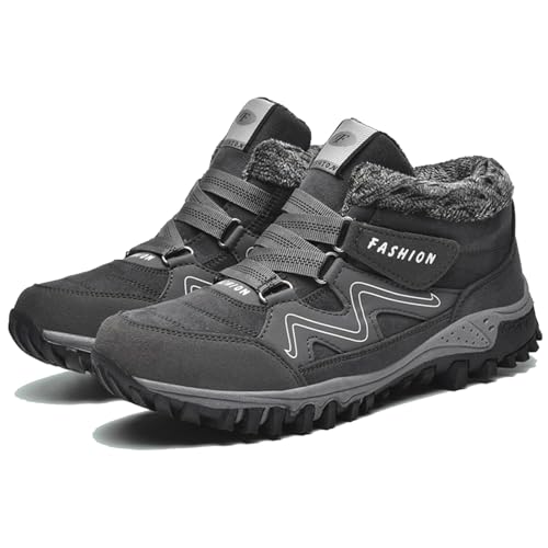 Donubiiu Solvema Orthopädische Winterschuhe, Schneefeste Schuhe Mit Herausnehmbarer Sohle, Winterschuhe Herren Damen Warm Gefütterte (Grau,38) von Donubiiu