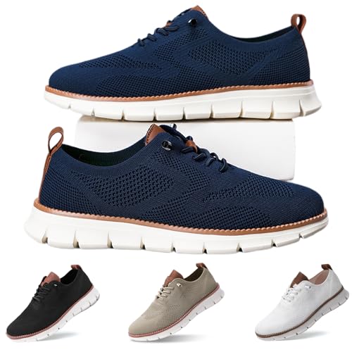 Donubiiu Wearbreeze Schuhe Herren,Urban – Ultra Bequeme Schuhe, Städtisch | Ultrabequeme Herrenschuhe, Breeze Urban Schuhe Herren,Schlüpfschuhe Orthopädische Schuhe Herren (Blau,39) von Donubiiu