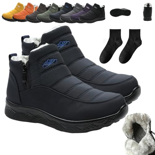 Dritnow Women's Insulated Snow Boots,2026 New Dritnow Shoes, Waterproof, Non-Slip & Fur Lined Comfortable Warm Winter Shoes forMature Women (D,36) von Donubiiu