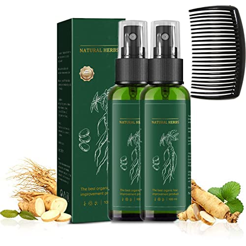 KORTIN RotGinseng HaarRegenerations Serum Spray, KORTIN Red Ginseng Hair Regeneration Spray, Hyungang Korea Ginseng Haar Nachwachsen Serum Spray, Ingwer Haar Wachstum Spray Serum für Männer (2 stück) von Donubiiu