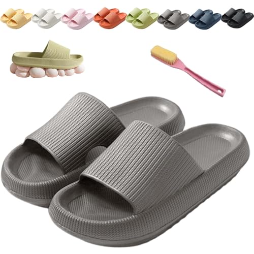 Orthoslipper-orthopädische Hausschuhe für maximalen Komfort Orthoslipper Original Damen Unisex Wolkenschuhe (Grau,38-39) von Donubiiu