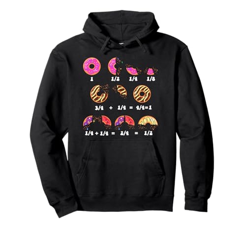 Mathe-Tag Kostüm Idee Kinder Lehrer Donut Bruch Mathematik Pullover Hoodie von Donut Math Fractions for Math Teachers Funny Math