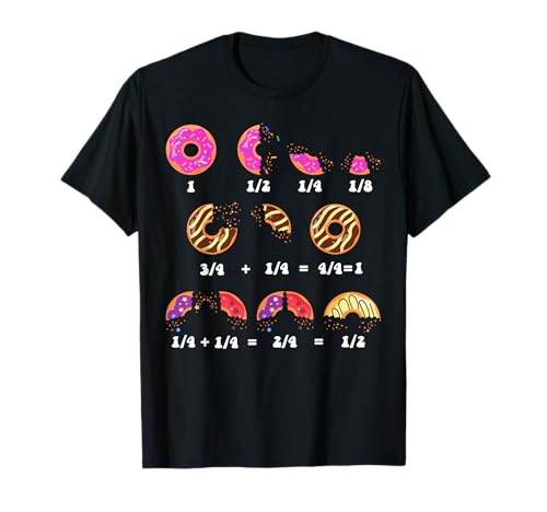 Mathe-Tag Kostüm Idee Kinder Lehrer Donut Bruch Mathematik T-Shirt von Donut Math Fractions for Math Teachers Funny Math