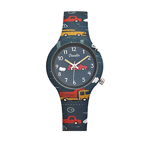 Doodle Watch Kinderuhr Auto und Verkehr Quarz mit Silikonband DO32001 von Doodle Watch