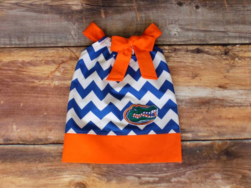 Florida Gators Kleid - Neugeborene Baby Kleinkind Kind Mädchen Kissenbezug Säugling Outfit Shower Geburtstag Geschenk Fußball von DoodlebugsDrumsticks