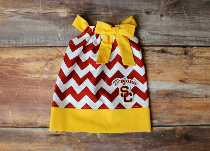 Usc Trons Kleid - Neugeborenen Baby Kleinkind Kind Mädchen Kissenbezug Säugling Outfit Shower Geburtstag Geschenk Coming Home von DoodlebugsDrumsticks