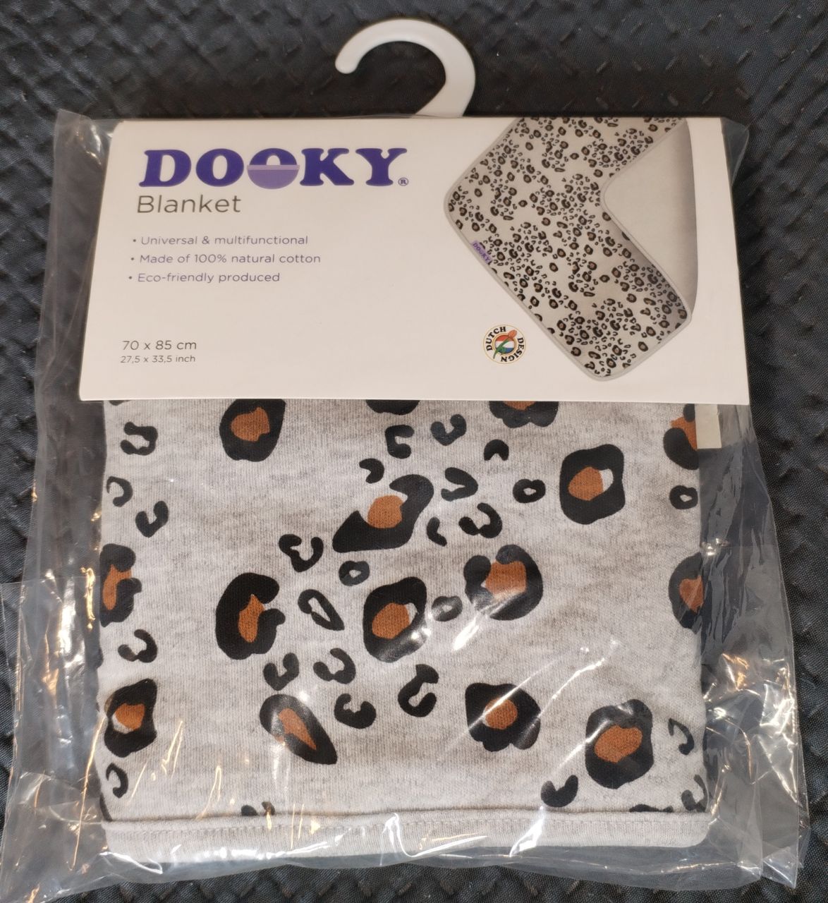 Dooky Blanket - Decke / doppellagig 70 x 85 cm Leopard von Dooky