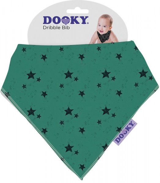 Dooky Lätzchen Dreieckstuch Dribble Bib - Green Star von Dooky