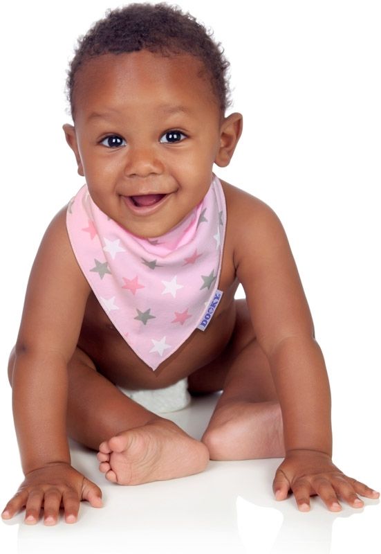 Dooky Lätzchen Dreieckstuch Dribble Bib - Pink Star von Dooky