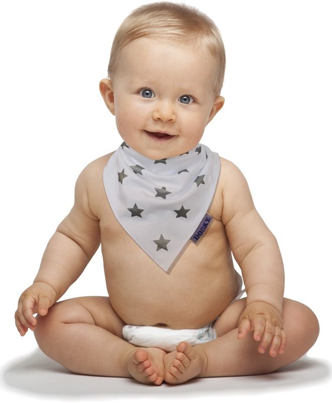 Dooky Lätzchen Dreieckstuch Dribble Bib - Silver Star von Dooky