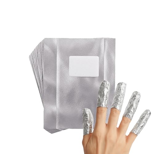 DOONAILS Entferner Folien 100 Stück Nail Polish Remover Wraps mit saugfähigen Pads Aluminiumfolien für schnelles & einfaches Entfernen von Gellack, Acryl & Dipping Powder von Doonails
