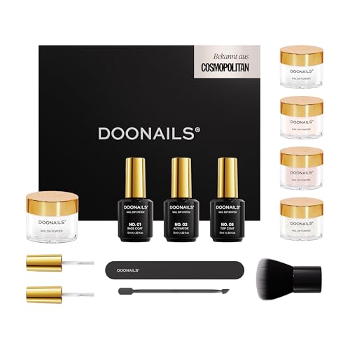 Doonails – Clean Girl Dipping Powder Nails Set mit 4 Nude Farben – Nagel Starter Kit für salonschöne Nägel – vegan & tierversuchsfrei – schnelle Trocknung ohne UV-Lampe Doonails – Clean Girl Dipping Powder Nails Set mit 4 Nude Farben – Nagel Starter Kit für salonschöne Nägel – vegan & tierversuchsfrei – schnelle Trocknung ohne UV-Lampe von Doonails