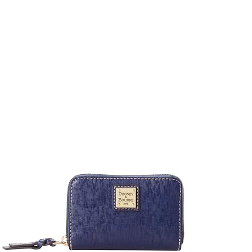 Dooney & Bourke Geldbörse, Saffiano großes Kreditkartenetui mit umlaufendem Reißverschluss, Marin, Einheitsgröße von Dooney & Bourke