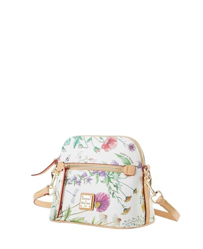 Dooney & Bourke Gewölbte Mini-Umhängetasche, Botanical White, Mini von Dooney & Bourke