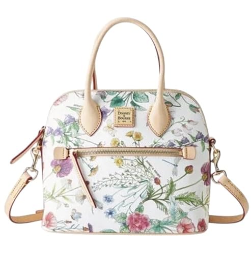 Dooney & Bourke Gewölbte Umhängetasche, Botanisches Blumenmuster, Small von Dooney & Bourke