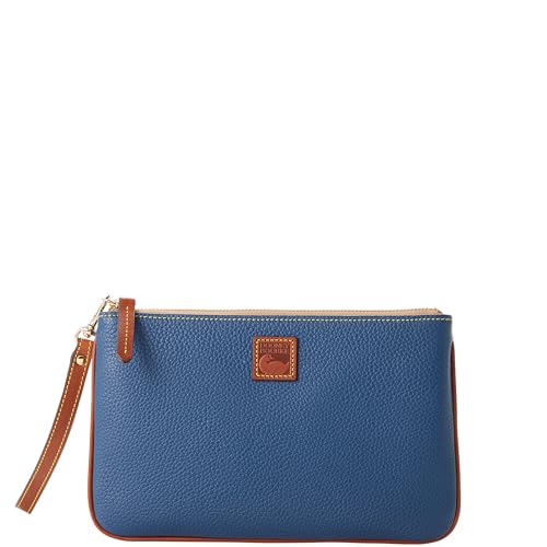 Dooney & Bourke Handtasche, Pebble Grain Large Wristlet, denim, Einheitsgröße von Dooney & Bourke