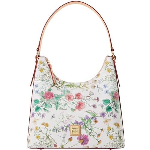 Dooney & Bourke Handtasche Botanical Collection Hobo Schultertasche - Weiß von Dooney & Bourke