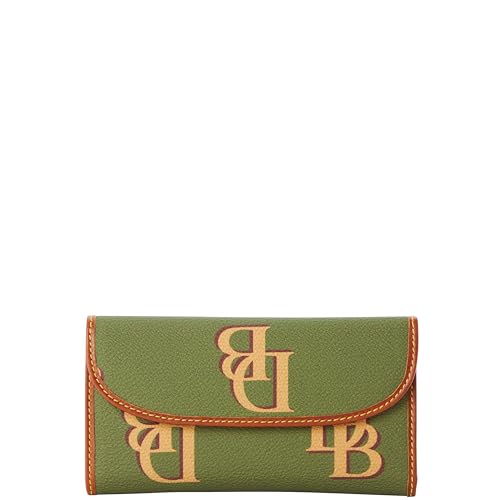 Dooney & Bourke Handtasche Monogram Continental Clutch Wallet, Avocado, Einheitsgröße von Dooney & Bourke