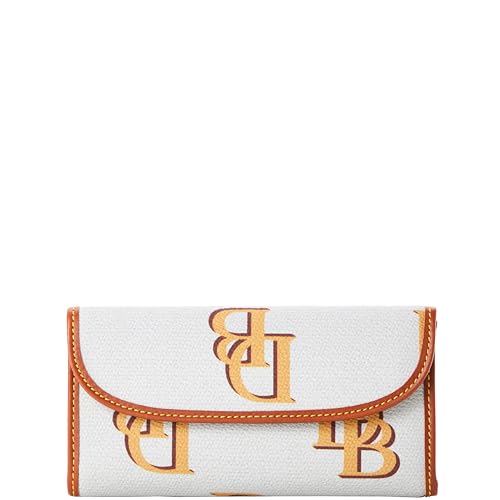 Dooney & Bourke Handtasche Monogram Continental Clutch Wallet, asche, Einheitsgröße von Dooney & Bourke