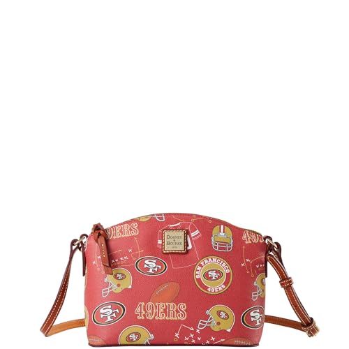 Dooney & Bourke Handtasche NFL 49ERS Suki Crossbody, Rot/Ausflug, einfarbig (Getaway Solids) von Dooney & Bourke