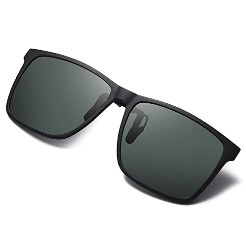 Dooppa Polarisierte Clip auf Sonnenbrille, UV-Schutz Clip auf Brille für Männer und Frauen, grün, Einheitsgröße von Dooppa